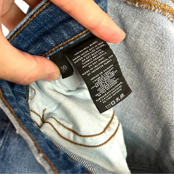 J Brand Cropped Ellis blue size 30 GUC - Picture 4 of 4